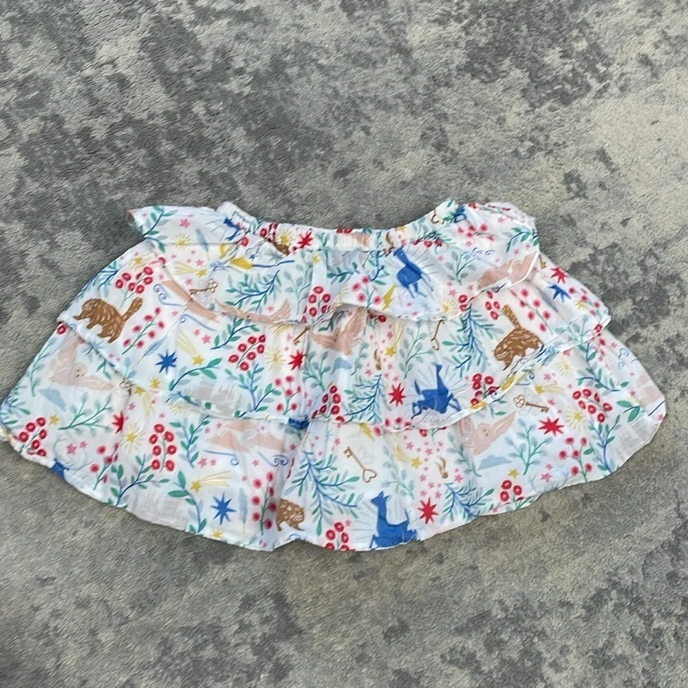 New Mini Boden x Harry Potter Patronus Tiered Ruffle Skirt Girls Sz 4-5Y